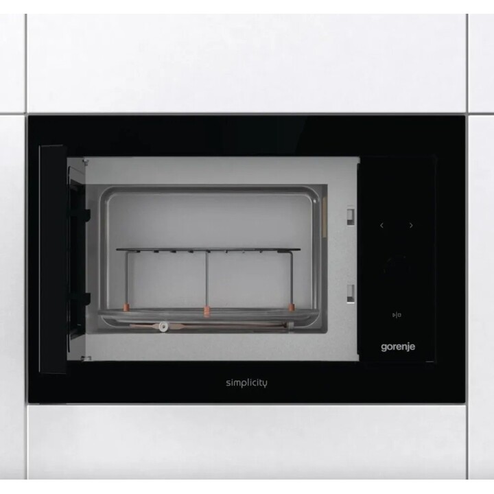 Gorenje BM235G1SYB, forno a microonde da 23 litri con grill integrato e programmi automatici di cottura rapida, nero