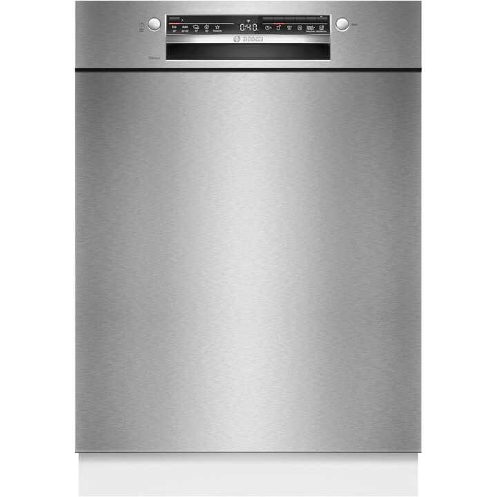 Bosch SMU2HVS06E, Lavastoviglie da incasso con motore EcoSilence e Home Connect per il controllo a distanza, acciaio inox