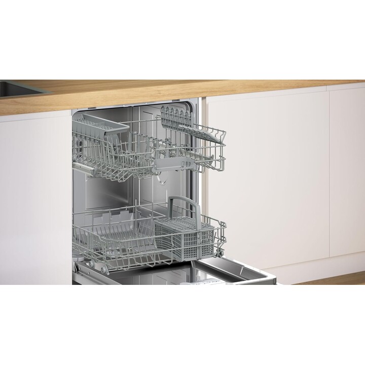Bosch SMU2HVS06E, Lavastoviglie da incasso con motore EcoSilence e Home Connect per il controllo a distanza, acciaio inox
