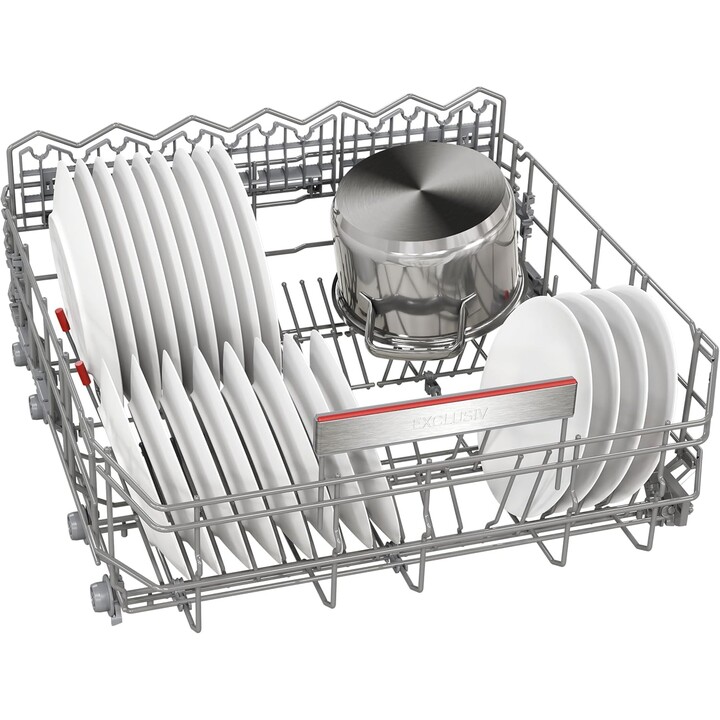 Bosch SMU2HVS06E, Lavastoviglie da incasso con motore EcoSilence e Home Connect per il controllo a distanza, acciaio inox