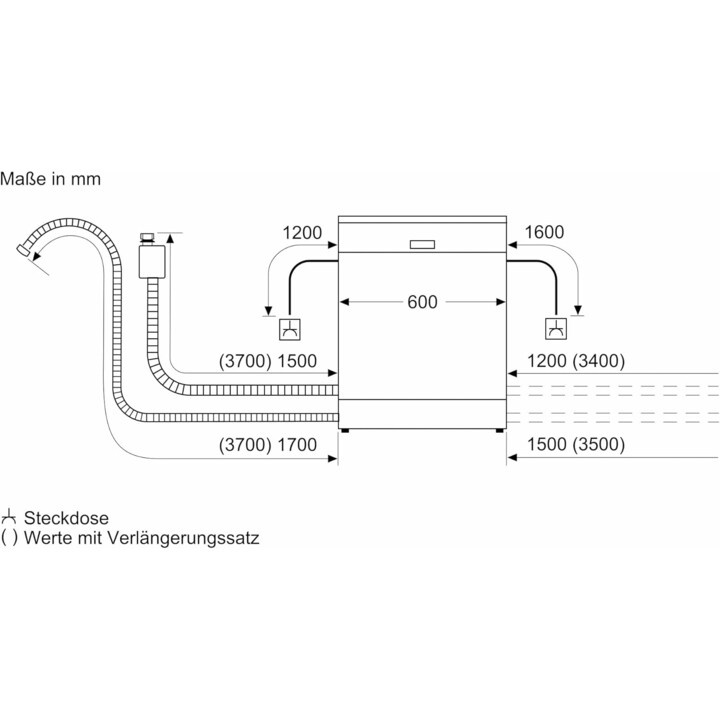 Bosch SMU2HVS06E, Lavastoviglie da incasso con motore EcoSilence e Home Connect per il controllo a distanza, acciaio inox