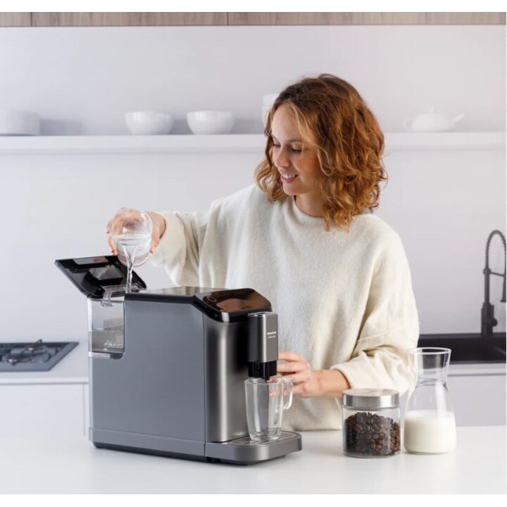 Taurus Accento Latte Pressure Coffee Machine; 20 bar, White Coffee