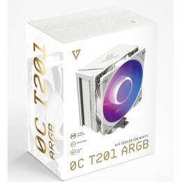 MODECOM Volcano 0C T201 ARGB Processor Air Cooler 12cm White