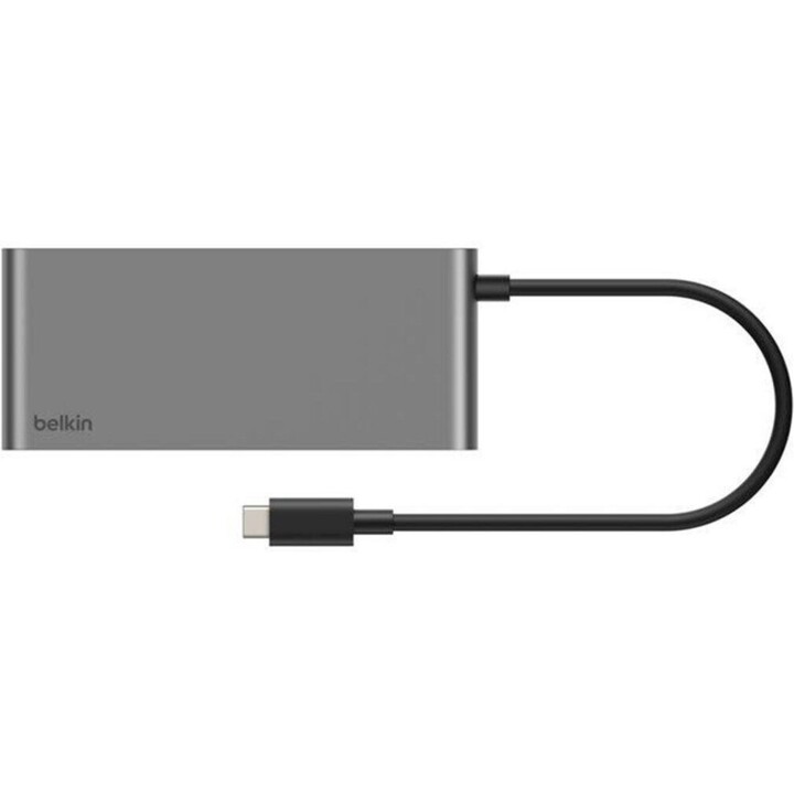 Belkin Connect USB-C 7-Port Multiport Adapter Hub 4K 60Hz 100W PD Grau