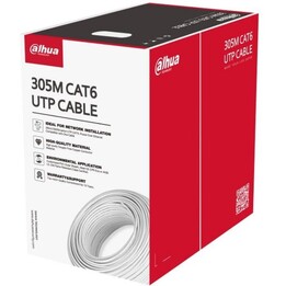 Cable CAT6 UTP 305M CCA blanco/PFM922I-6UN-C-Blanco DAHUA