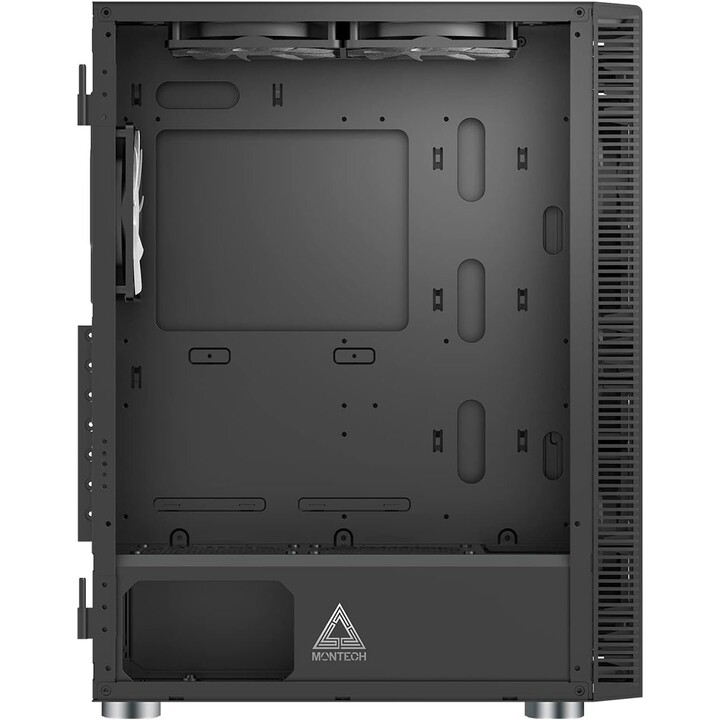 Montech X3 Glass Negra Caja Mid-Tower 6 Ventiladores RGB Fijos Alto Flujo de Aire