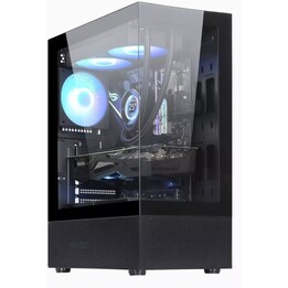 Golden Tiger Raider DK-6 Midi Tower ATX PC Case Vetro temperato ARGB Nero