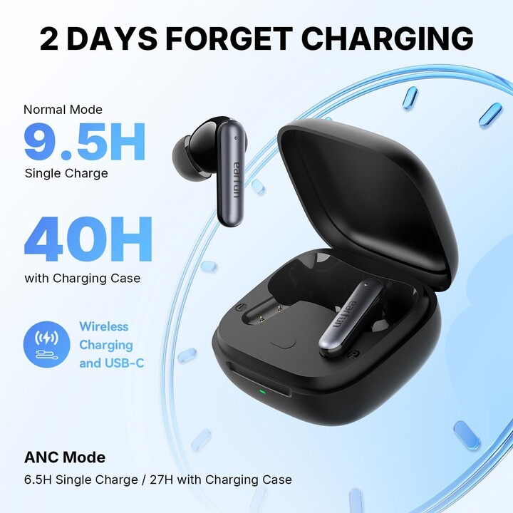 EarFun Air Pro 4i Bianco- Auricolari Bluetooth con ANC 50dB Sonido Hi-Res