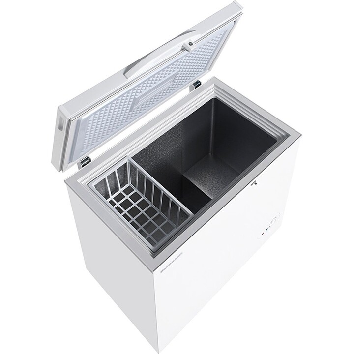 Ravanson ZM-170, 170L congélateur coffre horizontal avec contrôle de la température et faible consommation d'énergie, Blanc