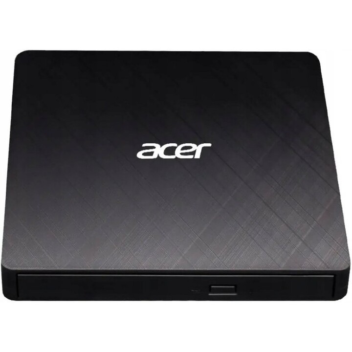 Acer GP.ODD11.001 External Portable DVD Writer USB 3.2 Gen 1 Type-A & Type-C Slot-Loading M-DISC Support Black