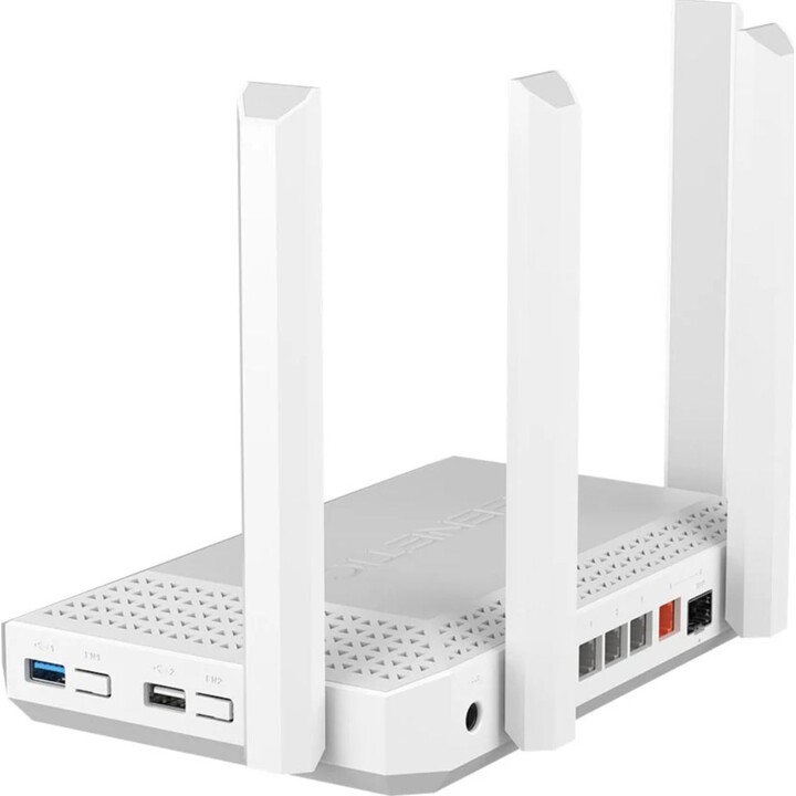 Keenetic Hero AX3000 Multi-Gigabit Wi-Fi 6 Mesh Router with a 4-Port Gigabit Smart Switch and 1 Gigabit 2.5 Port