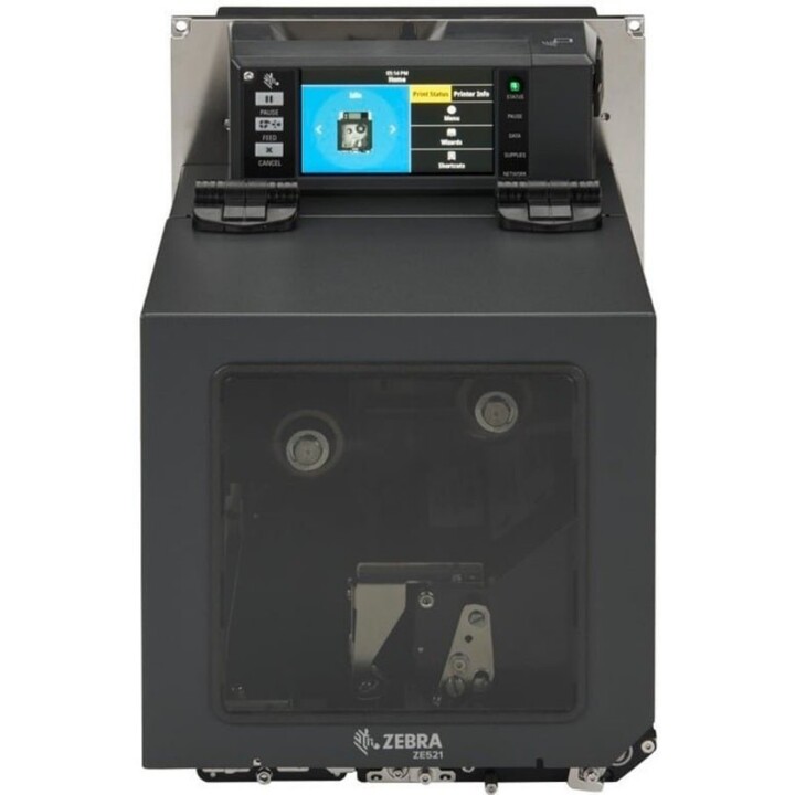 Zebra ZE521 Motor de impressão por transferência térmica de 6 polegadas e alto desempenho, 203 dpi, para a direita