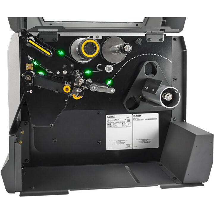 Impressora industrial de transferência térmica de 4 polegadas e alto desempenho Zebra ZT610 203 dpi com barra de rasgar