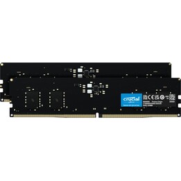 Kit de memória RAM Crucial 16GB (2x8GB) DDR5 5600MHz UDIMM preta