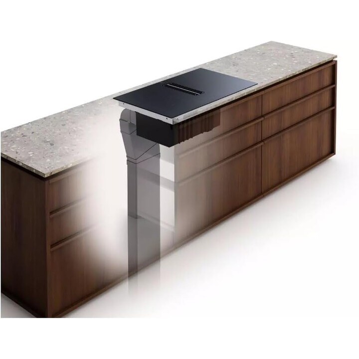 Electrolux ECC83443CZ, Piano cottura a induzione SaphirMatt con estrattore integrato e design ad alta resistenza, nero