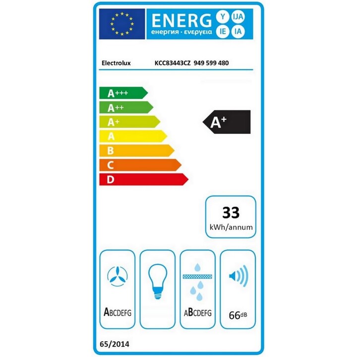 Electrolux ECC83443CZ, Piano cottura a induzione SaphirMatt con estrattore integrato e design ad alta resistenza, nero