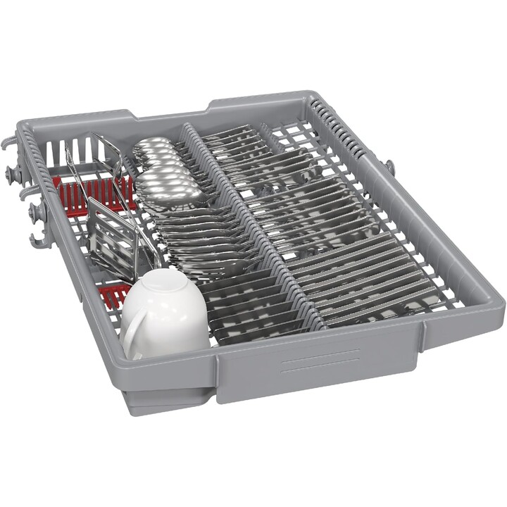 Bosch Serie 2 SPV2HMX02E, Lavavajillas integrado de 45 cm para 10 cubiertos con motor silencioso, Blanco