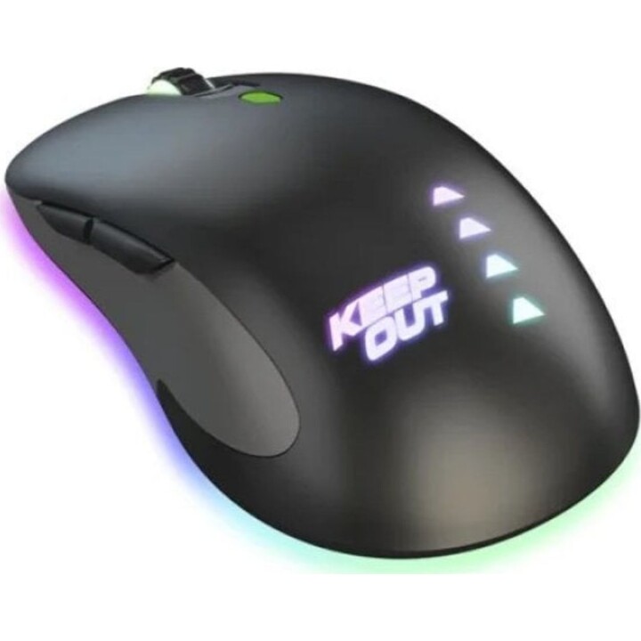 Keep Out X9CH Ratón Gaming 8200 DPI Negro