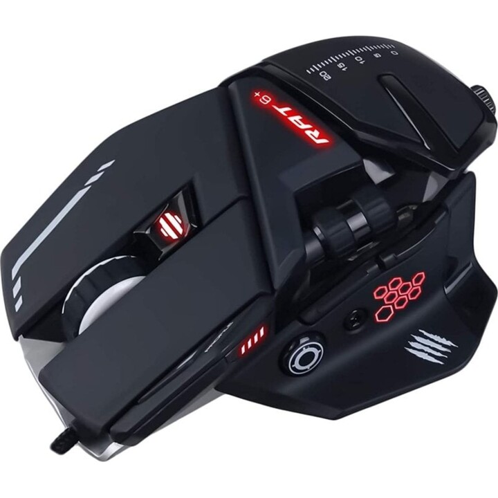 Rato para jogos Mad Catz R.A.T. 6 12000DPI RGB Preto