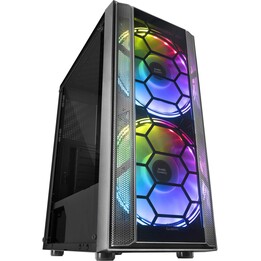 Mars Gaming MC500 Gaming Mid-Tower Case 2x 18cm XXL Ventole fisse RGB Nero