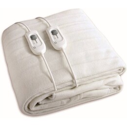 Haeger Confort Sleep Plus, elektrische Schnellheizdecke mit Fernbedienung und Überhitzungsschutzsystem, weiß