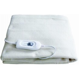 Haeger Confort Sleep, couverture électrique à chauffage rapide, tissu doux au toucher et protection de sécurité intégrée, blanc