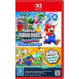 Jeu pour console Nintendo Switch 2 : Super Mario Bros. Wonder + Parc d´attractions