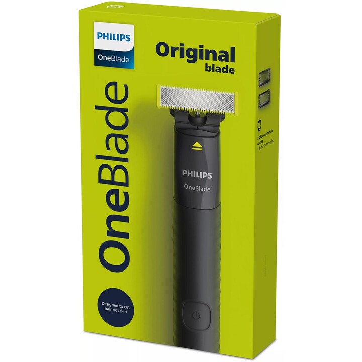 Philips Norelco OneBlade QP1424/10 rasoir pour homme Rasoir à grille Tondeuse Charbon de bois