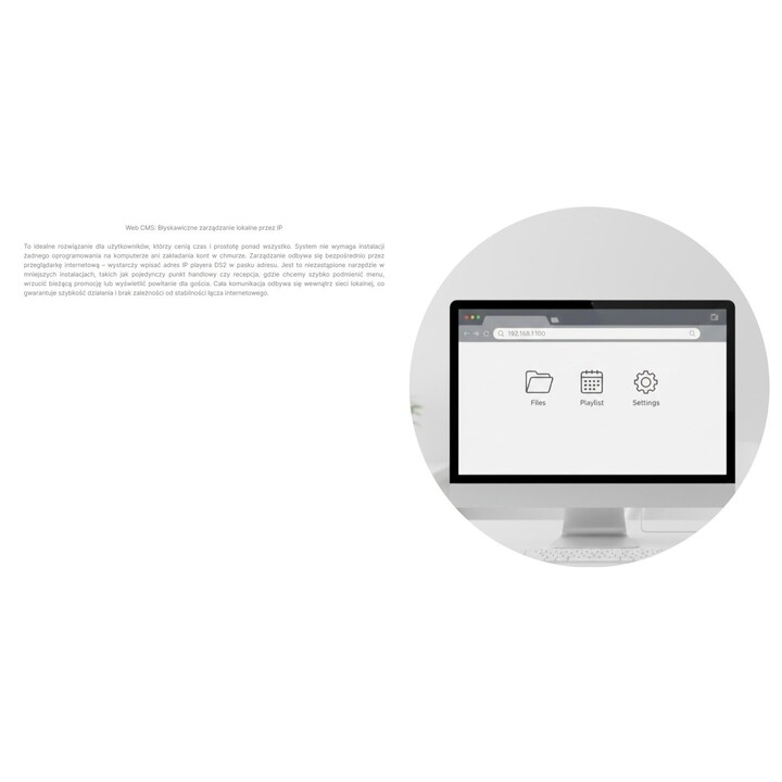 AVTEK INFORMATION MONITOR DS2 55"