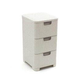 Curver Style 3x14L étagère à tiroirs crème