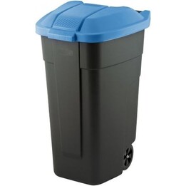 Curver 214127 waste bin 110 L black blue lid