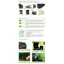 Prosperplast IKST380C-S411 Compogreen compostor 380 l
