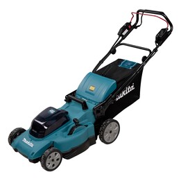 Cortador de grama Makita DLM481Z, manual, a bateria, preto, azul, metálico