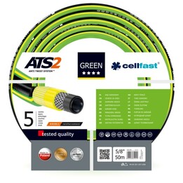 Tubo da giardino Cellfast verde ATS2, misura: 5/8", lunghezza: 50 m