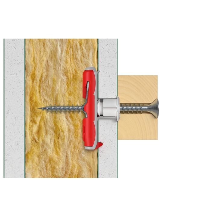 Fischer 537258 ancrage à vis et cheville murale 50 pièce(s) Kit de fiches murales et vis 50 mm