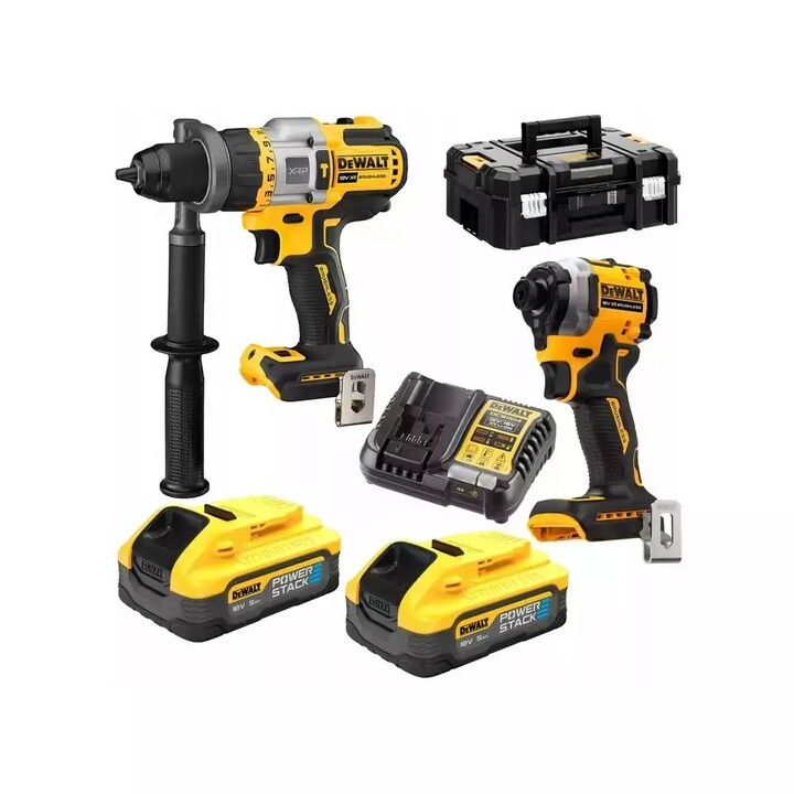 DEWALT SET COMBO 18V DCK2052H2T (DCD999, DCF850) 2x5,0Ah POWERSTACK TSTAK