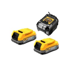 DEWALT AKUMULATOR 18V 1,7Ah POWERSTACK 2szt. + ŁADOWARKA DCB1102