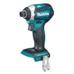 Parafusadeira e chave de impacto elétrica Makita DTD154Z, 3800 RPM, preta e azul.