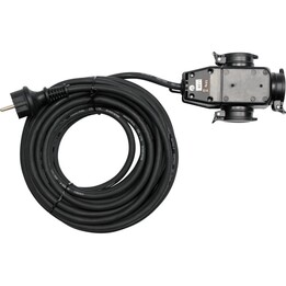 Yato YT-81162 multiprise 20 m 3 sortie(s) CA Intérieur & extérieur Noir