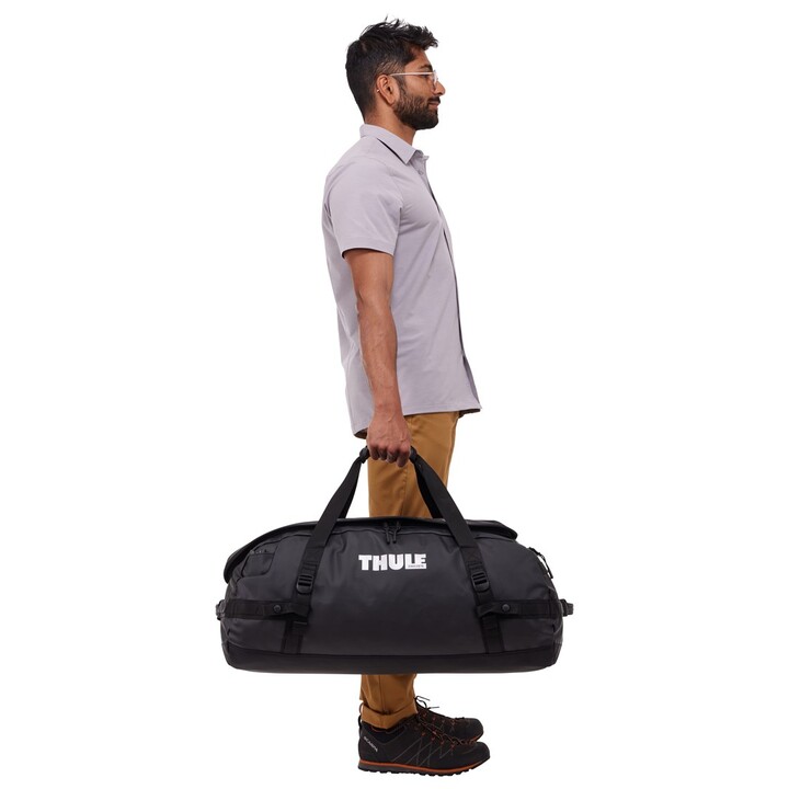 Borsa da viaggio Thule Chasm TDSD303 nera, 70 litri, in poliestere.