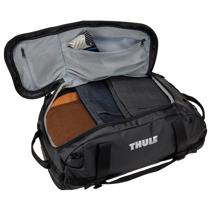 Borsa da viaggio Thule Chasm TDSD302 nera, 40 litri, in poliestere.
