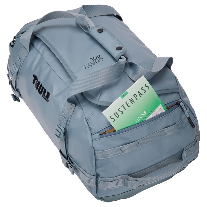 Borsa Thule Chasm TDSD302 in tela grigio stagno, 40 litri, poliestere, colore grigio.