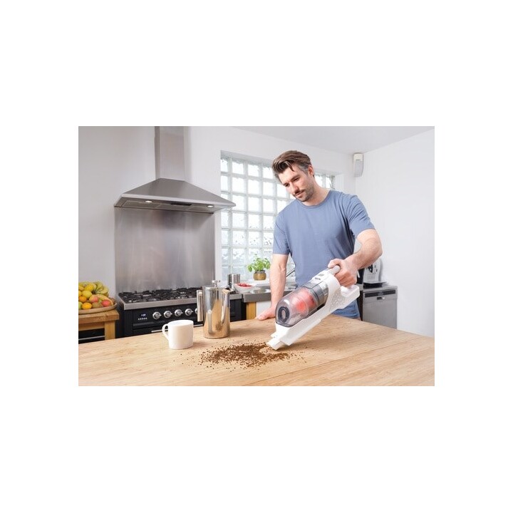 Aspirador de pó vertical sem fio Black & Decker BHFEA515J, alimentado por bateria, ciclônico, sem saco, 0,5 L, laranja