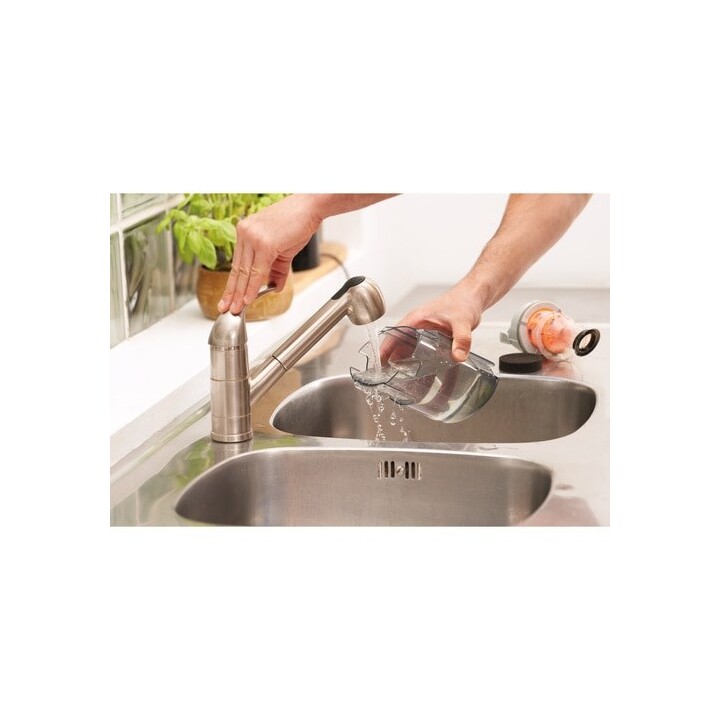 Aspirador de pó vertical sem fio Black & Decker BHFEA515J, alimentado por bateria, ciclônico, sem saco, 0,5 L, laranja
