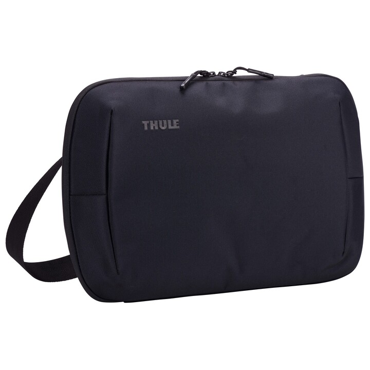 Mochila Thule Subterra 2 TSD440 preta, mochila de viagem, poliéster preto