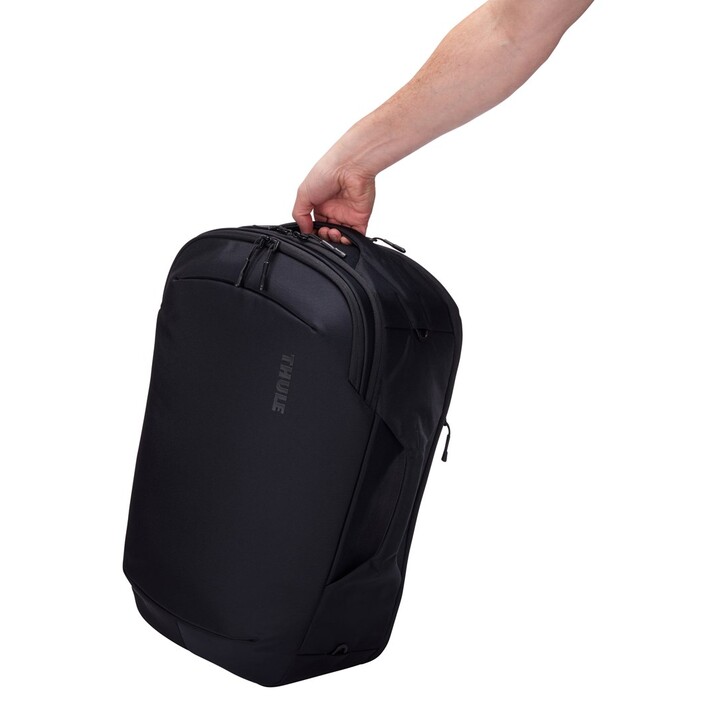 Mochila Thule Subterra 2 TSD440 preta, mochila de viagem, poliéster preto