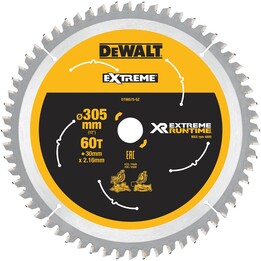 DEWALT DT99575-QZ lame de scie circulaire EXTREME Runtime 305 mm 60 dents