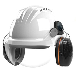 Capacete de segurança CURRO-VISOR branco