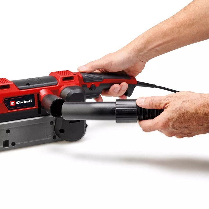 Levigatrice a nastro Einhell TE-BS 850 E, 400 giri/min, grigia, rossa, 850 W