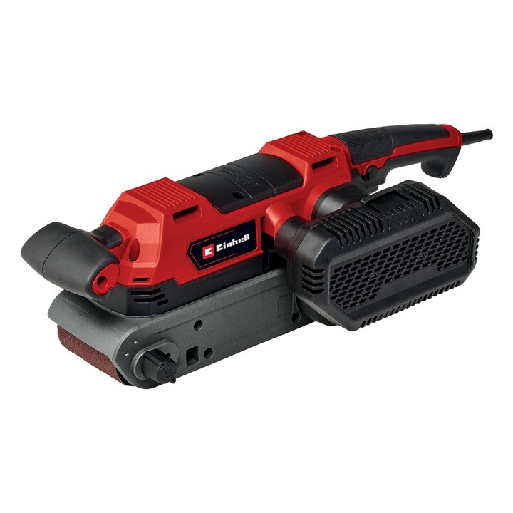 Lixadeira de cinta Einhell TE-BS 850 E, 400 RPM, cinza e vermelha, 850 W